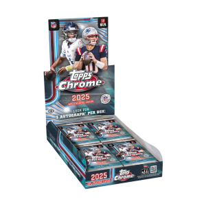 2025 Topps Chrome Football Hobby Box Case