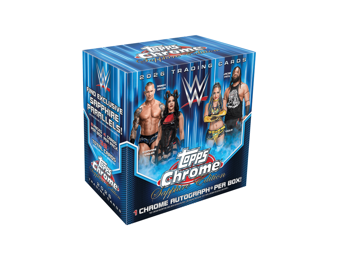 2026 Topps Chrome WWE Sapphire Edition Box Case
